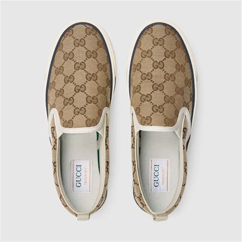 women gucci slip ons|Gucci tennis 1977 slip on.